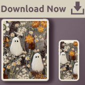 Floral Ghost Art Poster