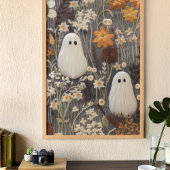 Floral Ghost Art Poster