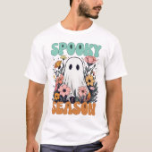 Floral Ghost: Celebrate Spooky Season naar shirt (Voorkant)