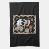 Floral Ghost Fall Boho Halloween 2 Theedoek (Verticaal)