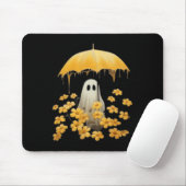 Floral Ghost Halloween Ghost In Het Bos Gotisch Muismat (Met muis)