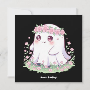 Floral Ghost Halloween kostuum voor meisjes vrouwe Kaart