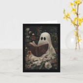 Floral Ghost Leesboek Halloween Kostuum Gothic Kaart (Gele Bloem)