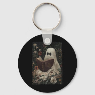 Floral Ghost Leesboek Halloween Kostuum Gothic Sleutelhanger