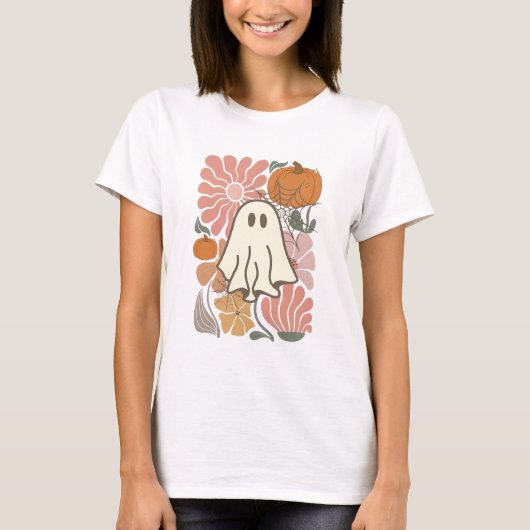 Floral Ghost Vibes T-shirt (Voorkant)