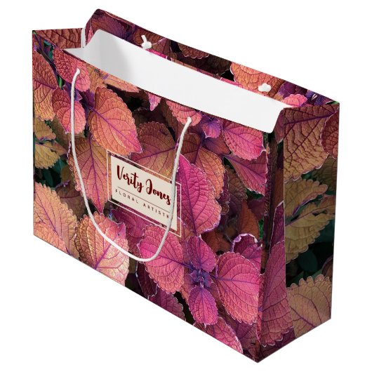  Floral Gift Bag Groot Cadeauzakje (Voorkant Gekanteld)