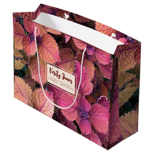  Floral Gift Bag Groot Cadeauzakje (Achterkant Gekanteld)