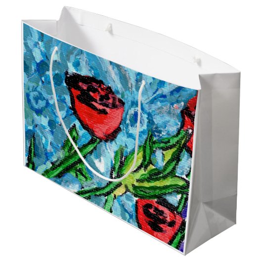 Floral Gift Bag Groot Cadeauzakje (Achterkant Gekanteld)