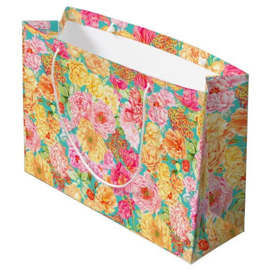 Floral Gift Bag Groot Cadeauzakje (Achterkant Gekanteld)