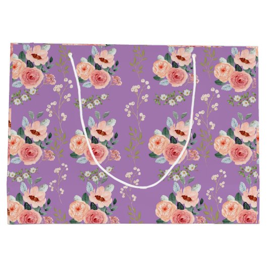 Floral Gift Bag Groot Cadeauzakje (Achterkant)