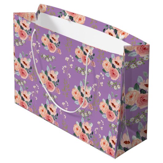 Floral Gift Bag Groot Cadeauzakje (Achterkant Gekanteld)