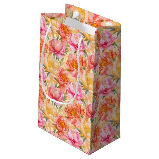 Floral Gift Bag Klein Cadeauzakje (Achterkant Gekanteld)