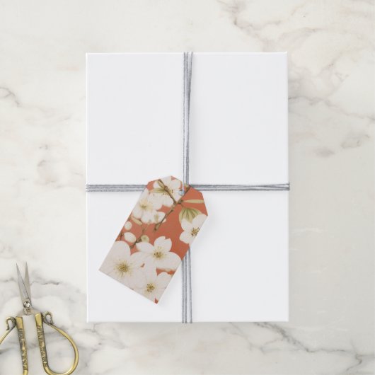 "Floral Gift Kaart" Cadeaulabel (Met Touw)