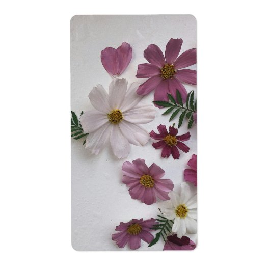 Floral gift label (Voorkant)