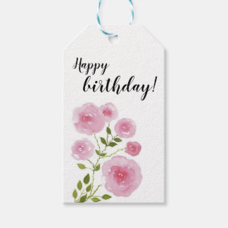 Floral gift label cadeaulabel