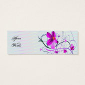 Floral Gift Label Mini Visitekaartjes (Achterkant)