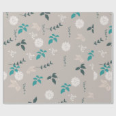 Floral Gift wrapping Paper Cadeaupapier (Vlak)
