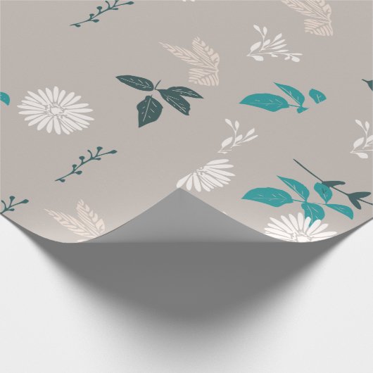 Floral Gift wrapping Paper Cadeaupapier (Hoek)
