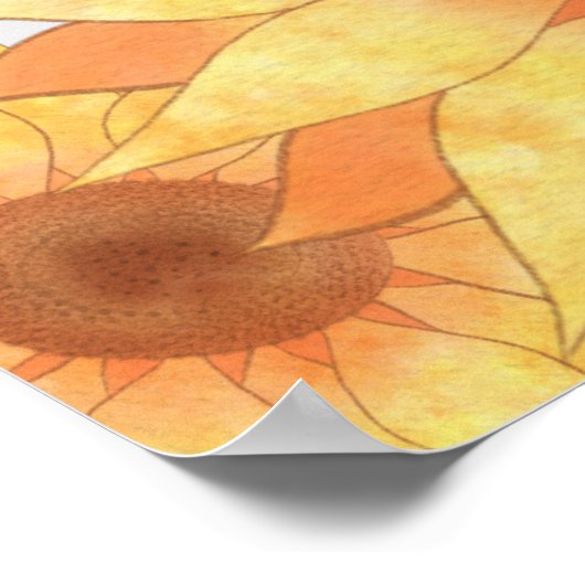 Floral Gingham Summer Picnic Baby shower Welkom Poster (Hoek)