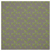 Floral Gingko Leaf Gray Pattern Stof (Swatch)