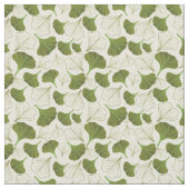 Floral Gingko Leaf Pattern Stof (Close Up)