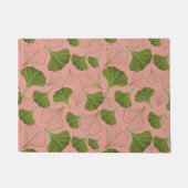 Floral Gingko Leaf Roze Patroon Deurmat (Voorkant)