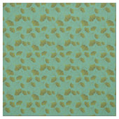 Floral Gingko Leaf Turquoise Pattern Stof (Swatch)