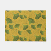 Floral Ginkgo Leaf Yellow Pattern Deurmat (Voorkant)