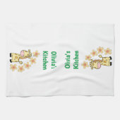 Floral Giraffe Kitchen Hand Towel Theedoek (Horizontaal)