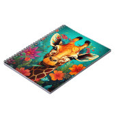 Floral Giraffe Portrait-9319 Notitieboek (Linkerzijde)