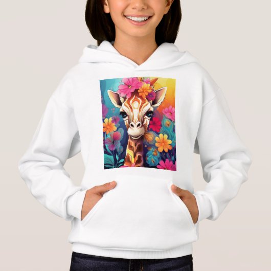 Floral Giraffe Portrait-9320 (Voorkant)