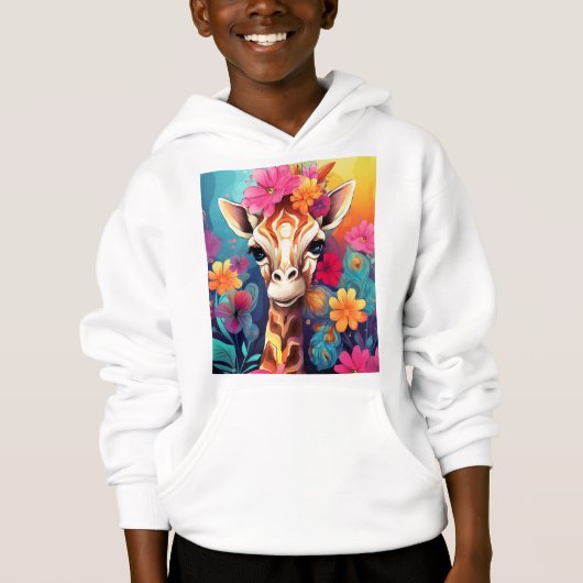 Floral Giraffe Portrait-9320 (Voorkant)