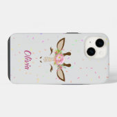 Floral Giraffe Sprinkles Kind iPhone Hoesje (Achterkant horizontaal)