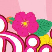 Floral Girl Birthday Party Invitation Kaart