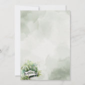  Floral Girl Eerste Communie Kaart (Achterkant)