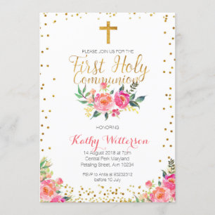 Floral Girl Eerste Heilige Communauteit Kaart