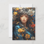 Floral Girl Kaart (Voorkant)