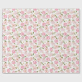  "Floral Girly Flowers" Cadeaupapier (Vlak)