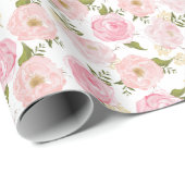  "Floral Girly Flowers" Cadeaupapier (Rol Hoek)