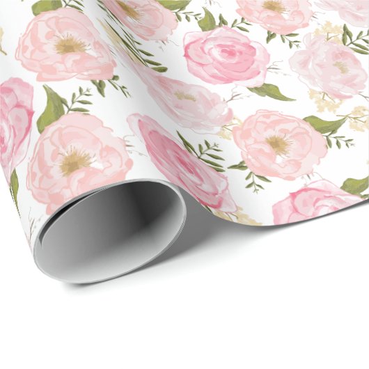  "Floral Girly Flowers" Cadeaupapier (Rol Hoek)