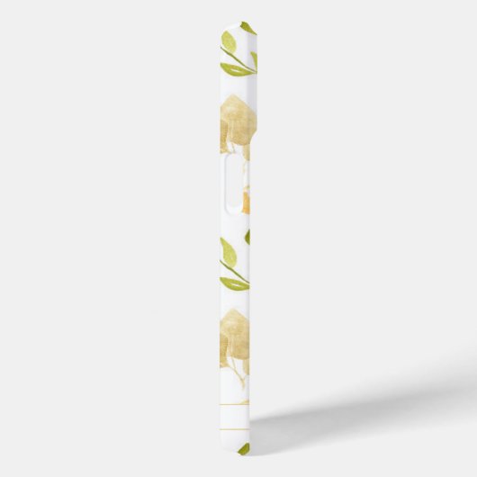 Floral Girly Monogram Case-Mate iPhone Case (Achterkant / Rechts)