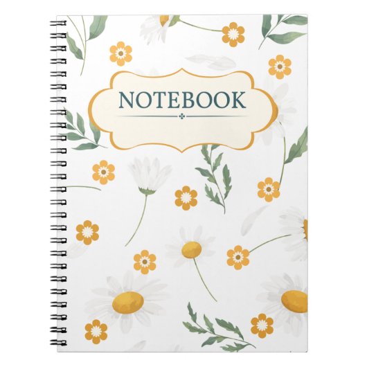 Floral Girly Notitieboek (Voorkant)