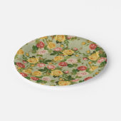   "Floral Girly"-Roos Papieren Bordje (Gekanteld)