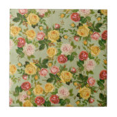   "Floral Girly"-Roos Tegeltje (Voorkant)