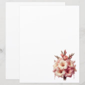 Floral Gladiolus Paper Sheet (Voorkant / Achterkant)