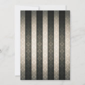 Floral Glam Black Lavender 40th Birthday Party Kaart (Achterkant)