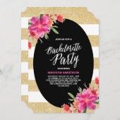 Floral Glam | Uitnodiging Bachelorette (Voorkant / Achterkant)