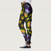 Floral Glas in lood Kaleidoscoop Leggings (Links)