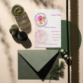 Floral glazen bol platte kaart