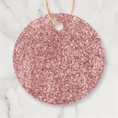 Floral Glitter Carrousel Verjaardag Dank u Bedankjes Labels (Achterkant)